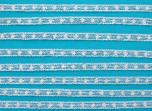 124/222 French Val Cotton Tiny Insertion 1/4'' White